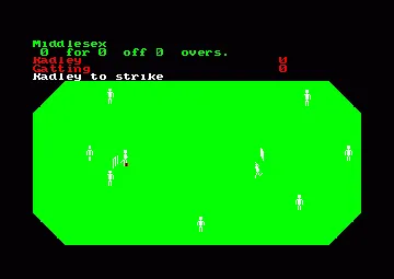 Cricket Captain (UK) (1985) [Allanson Computing] screen shot game playing